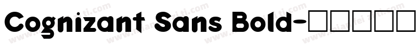 Cognizant Sans Bold字体转换